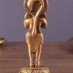 Brass Hanuman in Anjali Namaskar Mudra 4" | Spiritual Symbol of Humility, Devotion & Prayer | Intricate Craftsmanship | 270g Compact Idol | Home Altar Decor